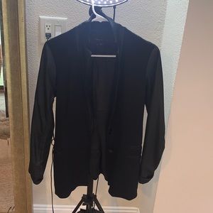 Theory leather blazer size 0